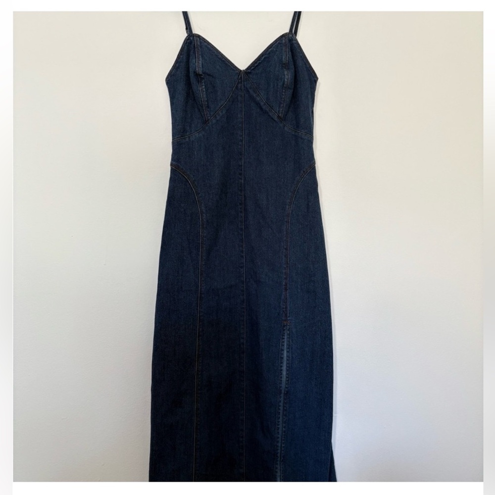 Women's Denim Maxi Dress